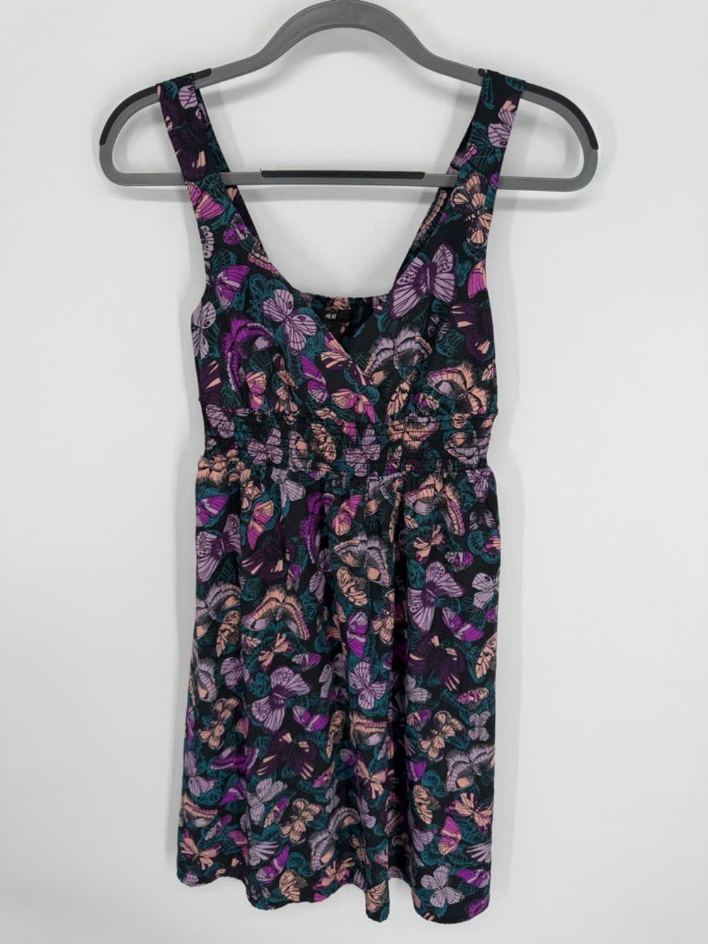 H&M Butterfly Halter Dress Size 6 Fairy Babydoll Milkmaid
